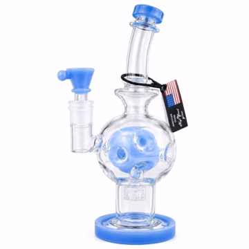 9" Fab Egg Color Rim Curve Water Pipe