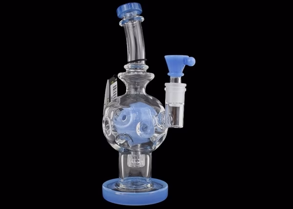 9" Fab Egg Color Rim Curve Water Pipe