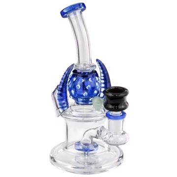 8" Horned Marble Eyes Water Pipe