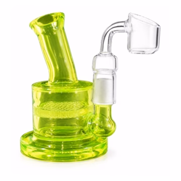 5" Color Art Curve Honeycomb Water Pipe With Banger
