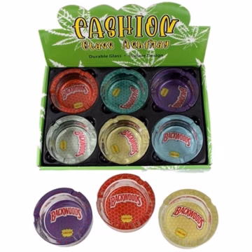 Fashion Glass Ashtray - Backwoods 6pk
