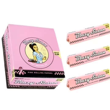 Blazy Susan Premium Pink Rolling Papers - King Size