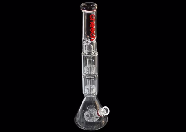 18" Cheech Triple Matrix Shower Perk Beaker Water Pipe