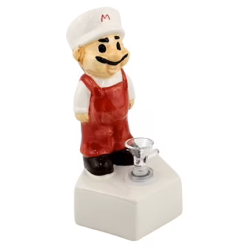 8" Ceramic Water Pipe - Podium Mario