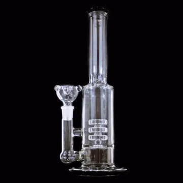 13" Triple Barrel Perk Stemless Water Pipe