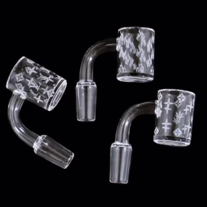 Quartz Etched Designer Flat Top Banger Nail - 14m