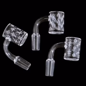 Quartz Etched Designer Flat Top Banger Nail - 14m