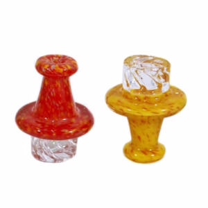 4ct Frit Art Spinner Carb Cap Assortment