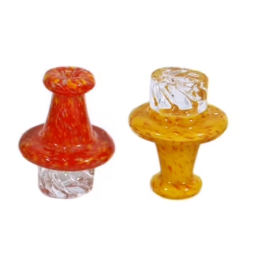 4ct Frit Art Spinner Carb Cap Assortment