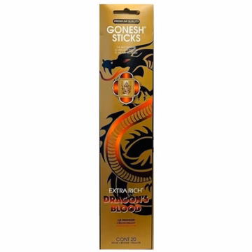 Gonesh Extra Rich Stick Incense Dragons Blood - GOLD 4pk