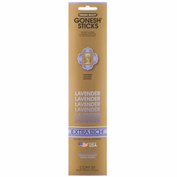 Gonesh Extra Rich Stick Incense Lavender 4pk