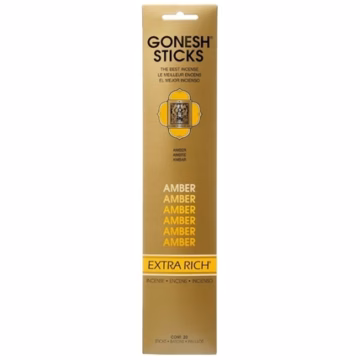 Gonesh Extra Rich Stick Incense Amber 4pk