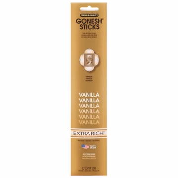 Gonesh Extra Rich Stick Incense Vanilla 4pk