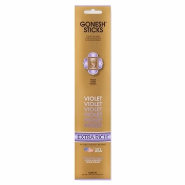 Gonesh Extra Rich Stick - Violet Incense 4pk
