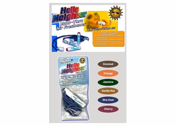 5ct Hello Neighbor Blow-Thru Air Freshener Assortment
