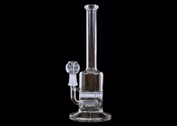 8" 10mm Oil Dome Honeycomb Inline Straight Water Pipe