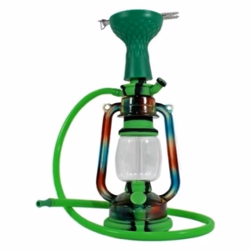 12" Silicone Hybrid Glass Acrylic Lantern Hookah
