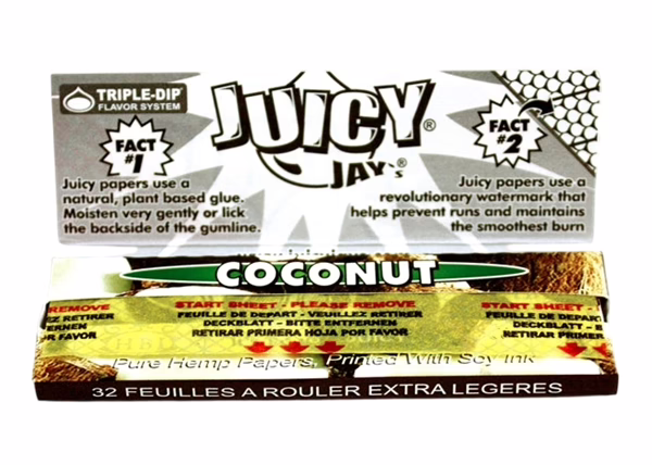 Juicy Jays Rolling Paper - 1 1/4 Coconut