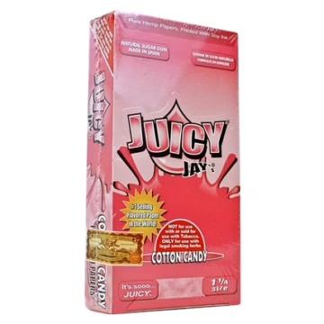 Juicy Jays Rolling Paper - 1 1/4 Cotton Candy