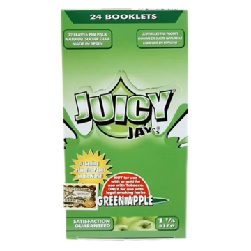 Juicy Jays Rolling Paper - 1 1/4 Green Apple
