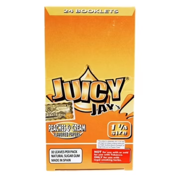 Juicy Jays Rolling Paper - 1 1/4 Peaches And Cream