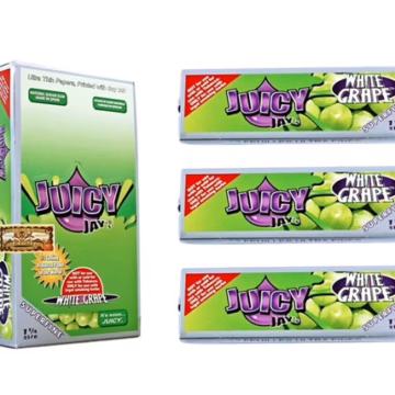 Juicy Jays Rolling Paper - Super Fine 1 1/4 White Grape