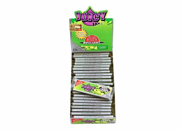 Juicy Jays Rolling Paper - Super Fine 1 1/4 White Grape
