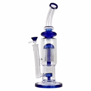 13" Dual Shower Tree Perk Color Rim Curve Water Pipe