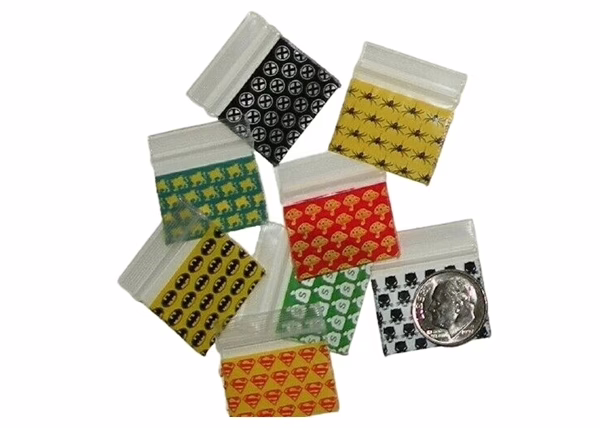 Mini Zip Apple Baggies with Cardboard Display (Choose Design-Size)