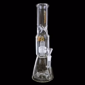 14" Macro Glass Barrel Matrix Dome Perk 14mm Beaker Water Pipe