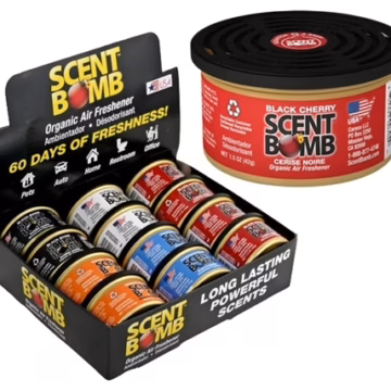 Scent Bomb Scent Cans Organic Air Freshener 12pk