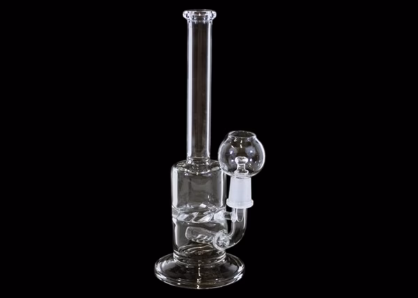 9" 14mm Oil Dome Inline Turbine Diffuser Straight Water Pipe