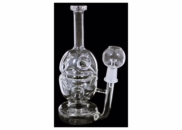 8" Fab Egg Inline 14mm Oil Rig