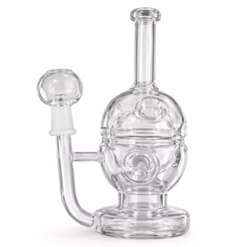 8" Fab Egg Inline 14mm Oil Rig