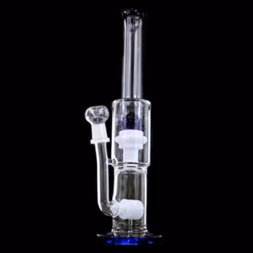 14" Triple Showerhead Mushroom Perk Water Pipe