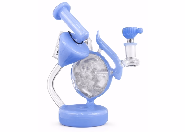 8" Inline Perk Flounder Recycler Water Pipe