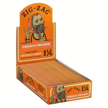 Zig Zag Rolling Paper - 1 1-4 French Orange