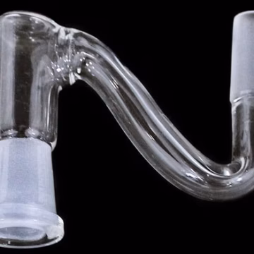 Glass Dropdown Adapter - 10mm Female - 10mm Male