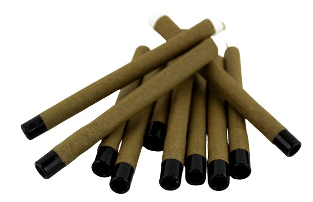 Hemp Wrap Blunt Tubes with Glass Tips 10pk