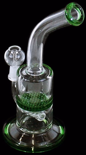 8" 10mm Honeycomb Inline Bend Water Pipe
