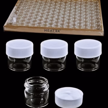 Glass Jar With Plastic Screw Cap - 5ml 144ct