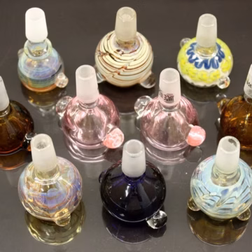 10ct 14mm Glass On Glass Color Bowl Assortment