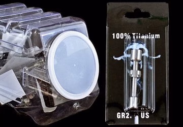 25ct 14mm Titanium Nail With Display Jar