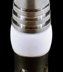 19mm Ceramic In The Middle Domeless Titanium Nail With Holes On Side Female