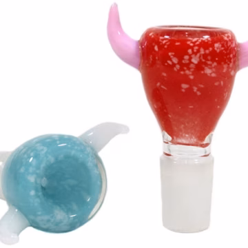 2ct USA Ox Double Horn Frit Glass Bowl Assortment - 19mm