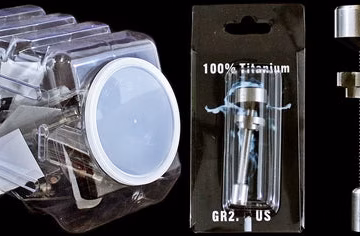 25ct 19mm Titanium Nail With Display Jar