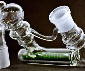 2ct 5" 19-19 Green Martian Inline Ashcatcher