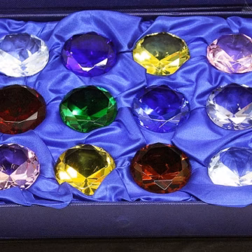 12ct 1.5" Colored Jewel