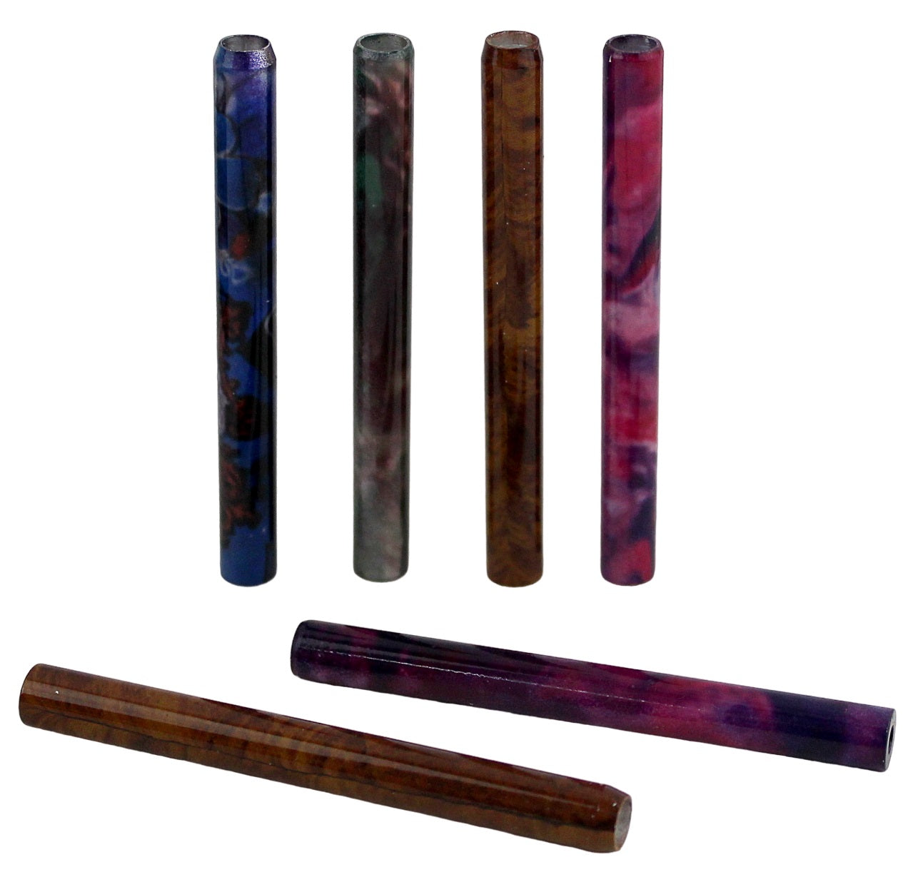 Metal Pipe One HItter Chillum - Mix Colors Design 50pk