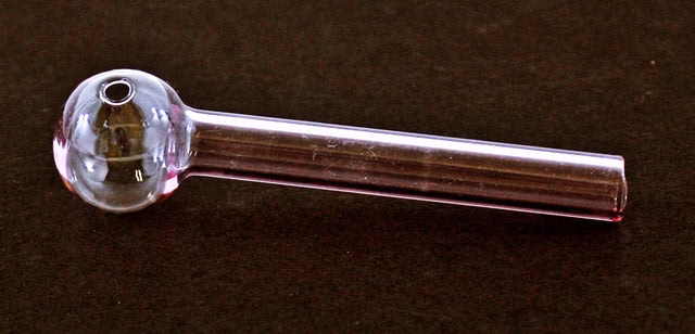 40ct 4" 12mm Pink Glass Oil Burner